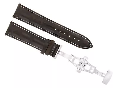 24mm Leather Watch Band Strap For Invicta Lupah 24 Deployment Clasp D/brown Ws • $29.95