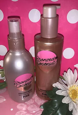 Victoria's Secret Pink Bronzed Coconut Oil & Self Tanning Coconut Water Set~💕 • $26.99