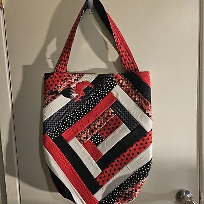 Handmade Quilted Texas Tech Tote Bag 22 ×18  • $20
