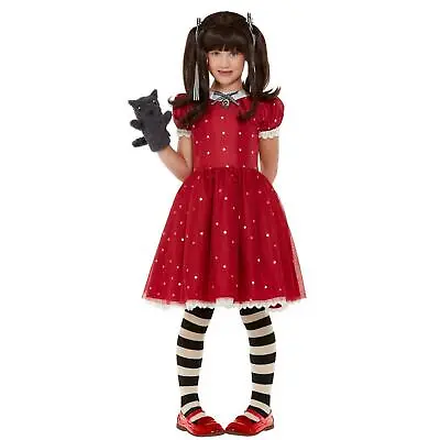 Girls Official Santoro Ruby Polka Dot Red Fancy Dress Costume & Puppet Children • £12.14