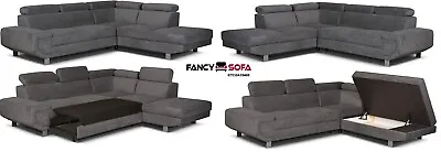 £749 • Buy Artic Sofa Bed With Storage Left Hand/ Right Hand Facing Corner/ Grey