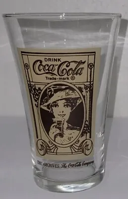 Vintage Style Coca Cola Glass Gibson Girl One 5.5  Tall • $18