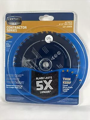 CENTURY DRILL & TOOL 6-1/2 In. 40 Teeth Saw Blade Contractor Series Carbide • $17