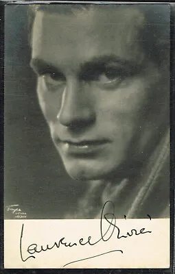 ☆ LAURENCE OLIVIER - AUTOGRAPH ☆ 1930s Theatre Actor - UK Signed Postcard • £49.99