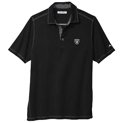 Las Vegas Raiders Mens Authentic Tommy Bahama  Polo Golf Shirt Oakland Nwt $110 • $79.99