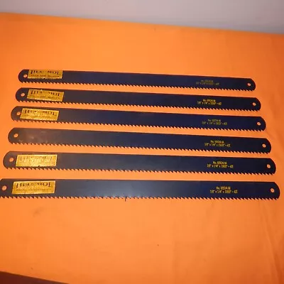 6 Pc Blu-mol 18  X 1-1/4  X .065 X 4t Hack Saw Blades Molybdenum 8504m • $57.95