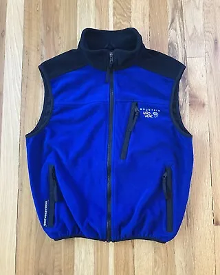 Vtg Mountain Hardwear Goretex Windstopper Fleece Vest Womens M Blue VGUC • $19.95