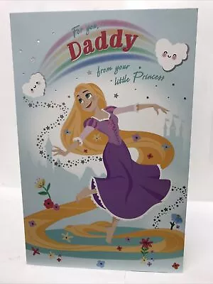 For You Daddy From Your Little Princess Birthday Disney Princess Greeting Card • £3.15