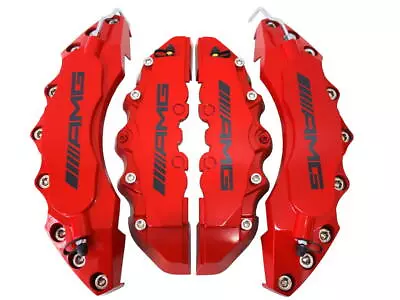 Big & Medium Red Car Brake Caliper Cover Amg Logo F/r 4pc L+m Fit Mercedes-benz • $42.90