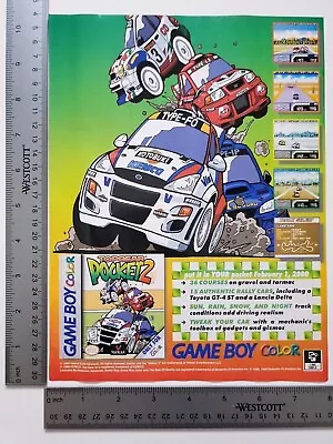 Top Gear Pocket 2 Gameboy Colore Original Print Ad / Poster Game Gift Art • $25