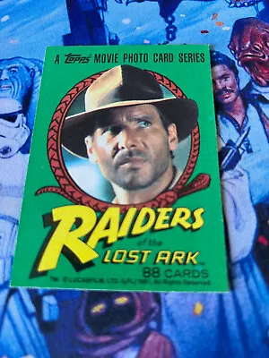 Indiana Jones - Raiders Of The Lost Ark - 1x Card # 1 - 1981 - Topps - NM • $9.99