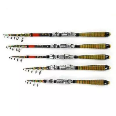 Ultralight Carbon Fiber Telescopic Sea Fishing Rod Pole Compact Portable Outdoor • $16.32