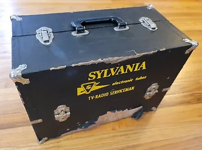 $50.99 • Buy Vintage Sylvania Vacuum Electronic Tube TV Radio Serviceman Carrying Case Rare 