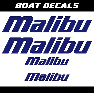 Malibu Boat Sticker Set 32  Marine XL High Quality Decal Vinyl Foil ORACAL • $31.99