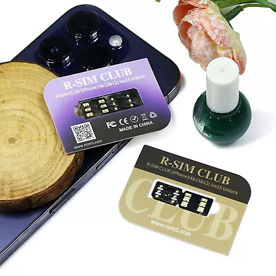 Card Sticker R-SIM18 CLUB All System Unlock Auto Pop-up Version IOS16 Unlock • $7.34