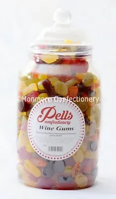 Pells Wine Gums Full Gift Jar 2.5kg - Classic Retro Sweets • £14.99