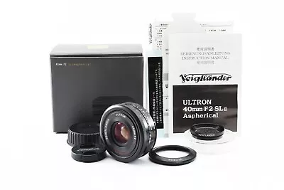 [Mint +close-up Box] Voigtlander Ultron 40mm F2 SL Ii N Nikon Ais Lens Japan 652 • $499.99