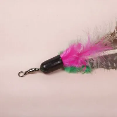 Cat Fit Feather    Will Teasers Ype Refill Replacement Bird Da  Frenzy Toy Wand • $5.95