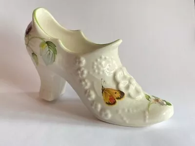 £4 • Buy Vintage James Kent Old Foley Wild  Strawberry & Butterfly  Shoe