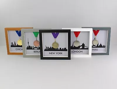 Medal Display Frame For One Medal - London/Berlin/Paris/Chicago/New York. • £25