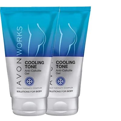 £9.90 • Buy 2x Avon Works Cooling Tone Gel Anti-Cellulite Cold Therapy Complex For Body New