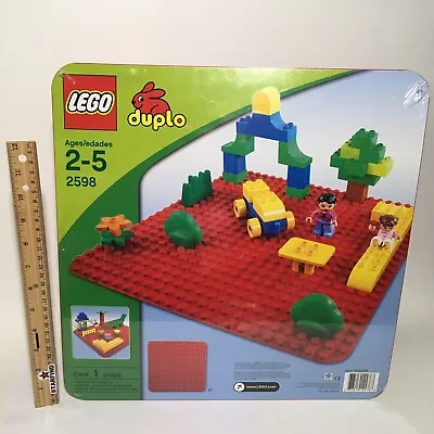 Lego Duplo 2598 Base Plate RED Preschool Building Toy 2009 RETIRED NEW See ⭐️ • $166.92