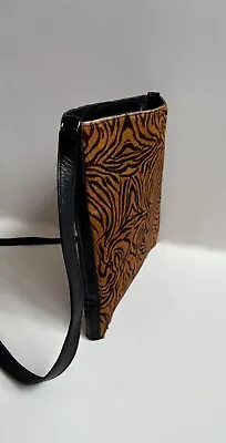 Vintage! Charles Jourdan Pony Hair Tiger Stripe Shoulder Bag Animal Print Purse • $149.99