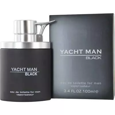 YACHT MAN BLACK By Myrurgia 3.3 / 3.4 Oz EDT For Men New In Box • $9.88