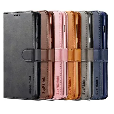 For IPhone 15 14 13 12 11 Pro Max 8 Plus X XS XR Wallet Case Leather Flip Cover • $4.99