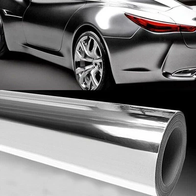 Silver Chrome Mirror Car Vinyl Wrap Film Decal Car Stickers Accessories 6x60  • $12.76