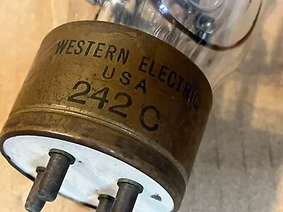 Western Electric 242C Vacuum Tubes  USED   Fully Tested • $325