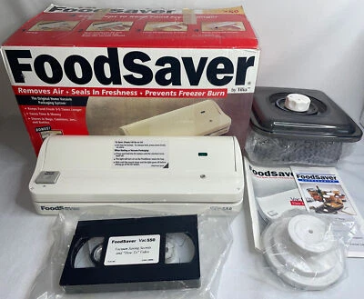 $34.99 • Buy Food Saver By Tilia VAC550 Vacuum Packaging System Sealer W/ Bonus Canister 663