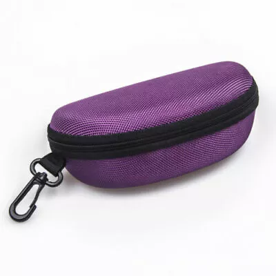$8.88 • Buy Zipper Hard Eye Glass Case Box Sun Glass Protector Travel Fashion With Belt Clip
