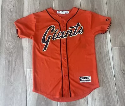 San Francisco Giants MADISON BUMGARNER Majestic Cool Base Jersey Youth M 10/12 • $25.99