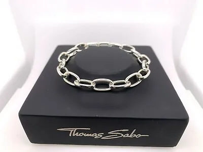 Thomas Sabo TA1116S Sterling Silver Opening Link Charm Bracelet 18.5cm RRP $249 • $209