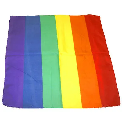 $5.88 • Buy Rainbow LGBT Flag Bandana Doo Do Rag 21  X 21  New Biker Cap Hat Head Wrap