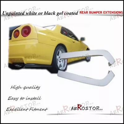 Fiber Glass Frp Nismo Style Rear Bumper Extensions For 98-02 R34 Gtr  • $66