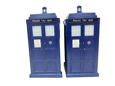 $69.99 • Buy BBC Doctor Dr Who 3D 9”Tardis Wall Lights Set Of 2 Window Light Lantern Flashes