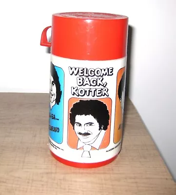 Vintage 1977 Welcome Back Kotter Plastic Lunchbox Thermos Bottle Aladdin Wopler • $9.99