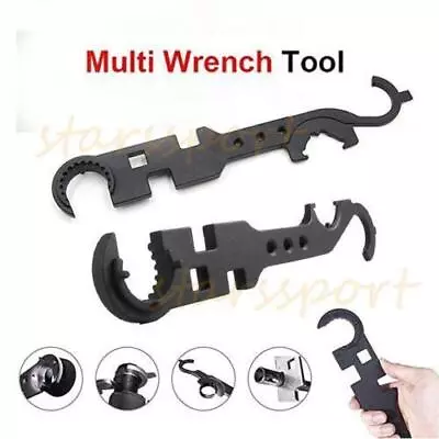 8in1 Multi-function Wrench Outdoor Heavy Duty Spanner Nut Removal Repair Tool • $13.39