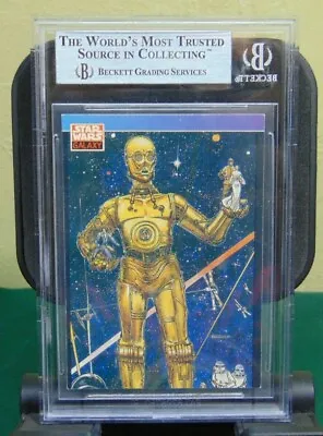 1993-95 Star Wars Galaxy Card #111 C-3PO Jean Giraud Moebius SIGNED BAS Beckett • $349.90