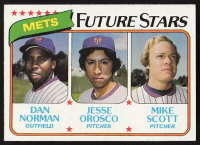 Mets Future Stars (Dan Norman / Jesse Orosco / Mike Scott) #681 1980 Topps • $1
