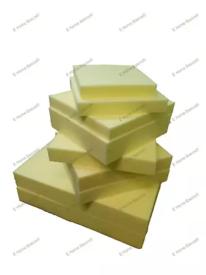 £3.70 • Buy Upholstery Foam Sheet Cut To Size High Density Any Thickness Size White Sheets