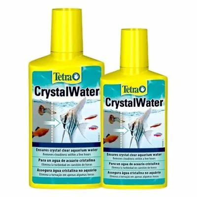 £8.29 • Buy Tetra CrystalWater Aquarium Treatment - Eliminates Cloudy Water - Liquid Cleaner