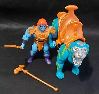 Masters Of The Universe Origins CUSTOM Leo Faker & Dupli-Cat Motu Battle He-man  • $240