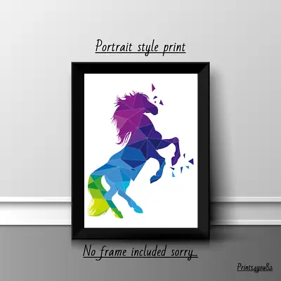 Horse Fun A4 Print Poster Picture Wall Art Home Decor Unframed Gift New • £3.99