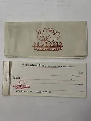 Vintage Alabama Crimson Tide Check Book With Checks • $49.99