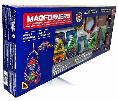 Magformers Intelligent Magnetic Construction Set Brain Development 60 Pcs NEW! • $44.99