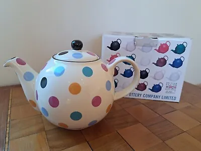 London Pottery Globe Polka Dot Teapot Ceramic White / Multi Spot • £9