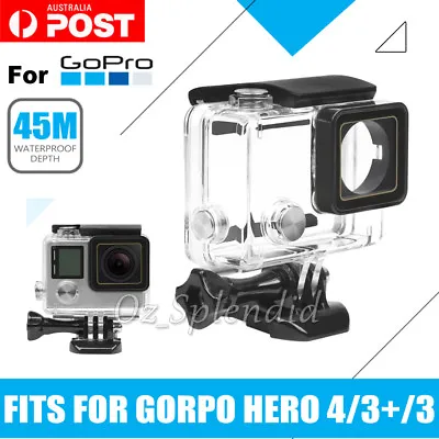 $18.95 • Buy NEW Waterproof Diving Protective Housing Clear Case For GoPro Hero 3 3+ 4 Camera